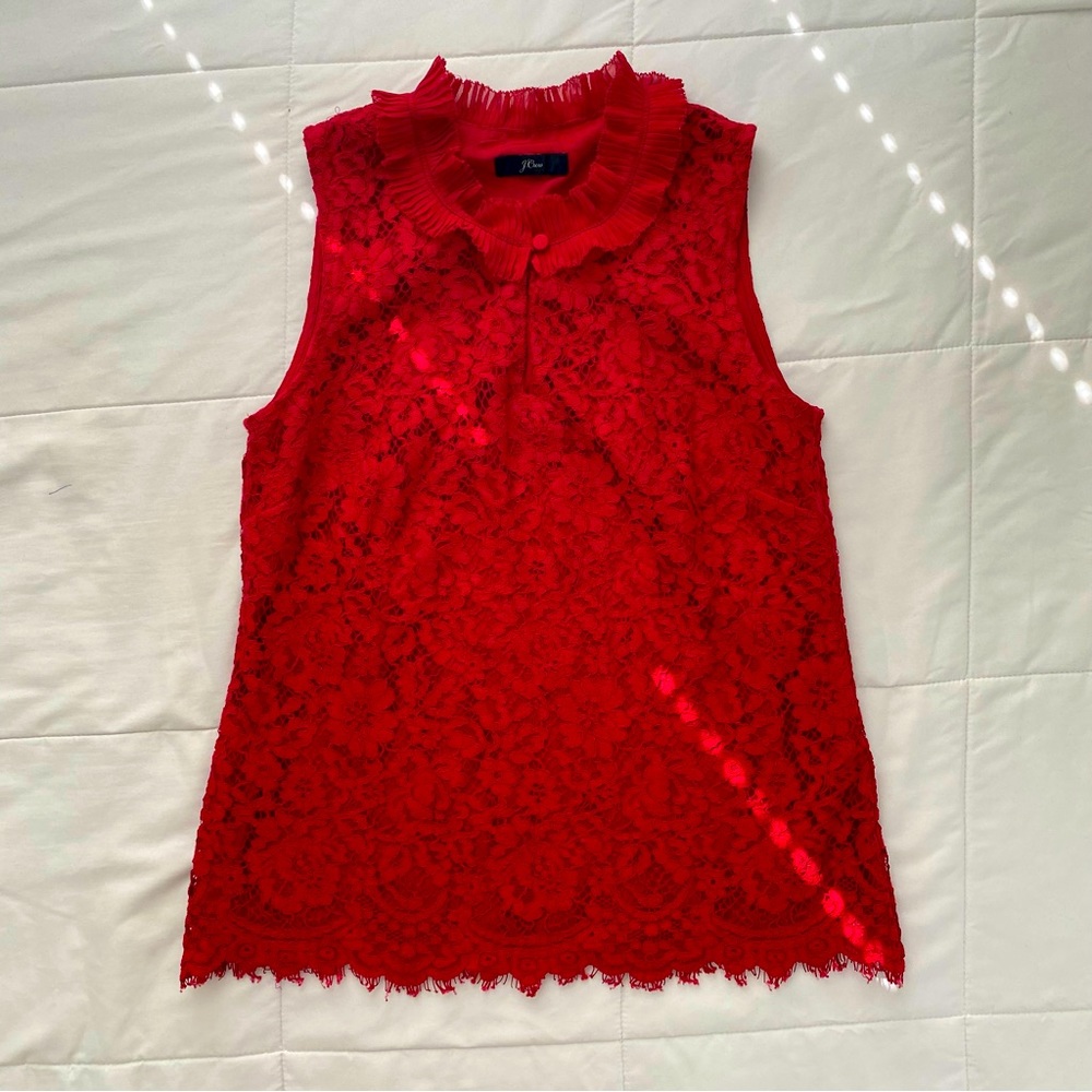 J. Crew Women’s Laced Sleeveless Blouse